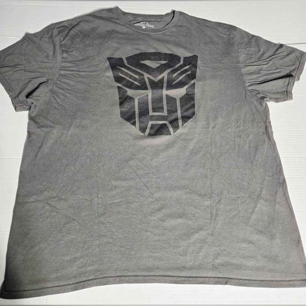 Grey Transformers Universal Studios Short Sleeve T Shirt Size 2Xl